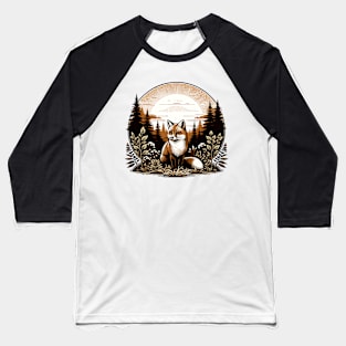 Fox in the forest Baseball T-Shirt